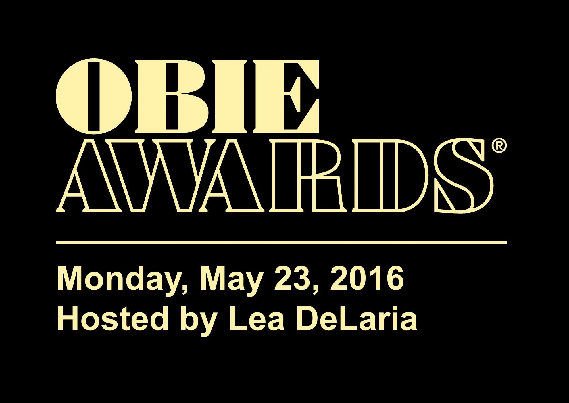 Obie Awards 2016